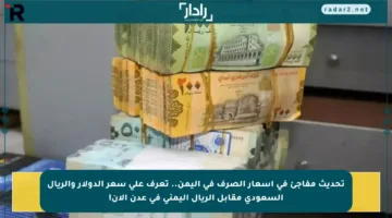 تحديث مفاجئ في أسعار الصرف في اليمن.. تعرف على سعر الدولار والريال السعودي مقابل الريال اليمني في عدن الآن!